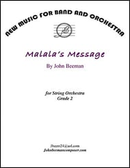 Malala's Message Orchestra sheet music cover Thumbnail